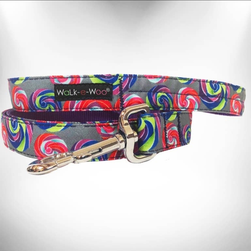 Colorful Swirl Dog Leash NWT